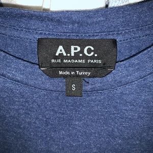 APC Striped pocket t shirt